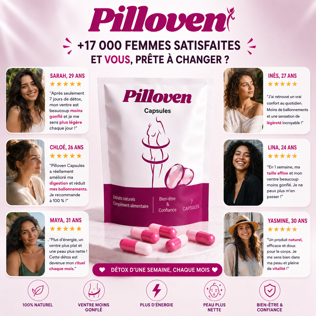 Pilloven Capsules – Programme Détox Mensuel